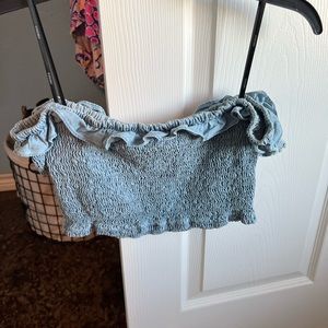 Blue Jean bando top